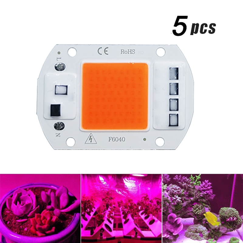 Plant Grow Light Full Spectrum - 5 adet LED büyümek COB ışık
