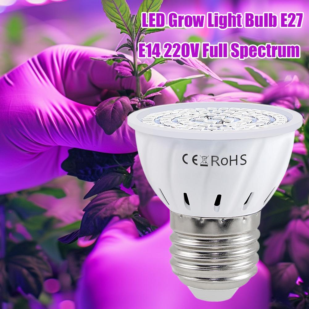 LED Büyüme Ampulü E27 60 80LED - Plant Grow Light Full Spectrum incelemesi ve fiyatı