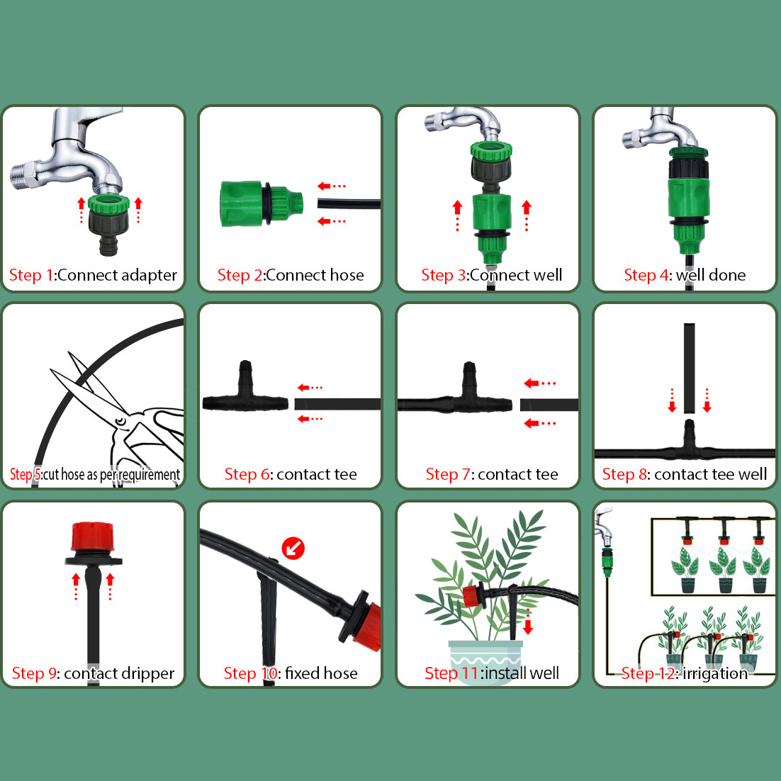 Sera 15M-30M DIY damla sulama  - Smart Garden Auk incelemesi ve fiyatı