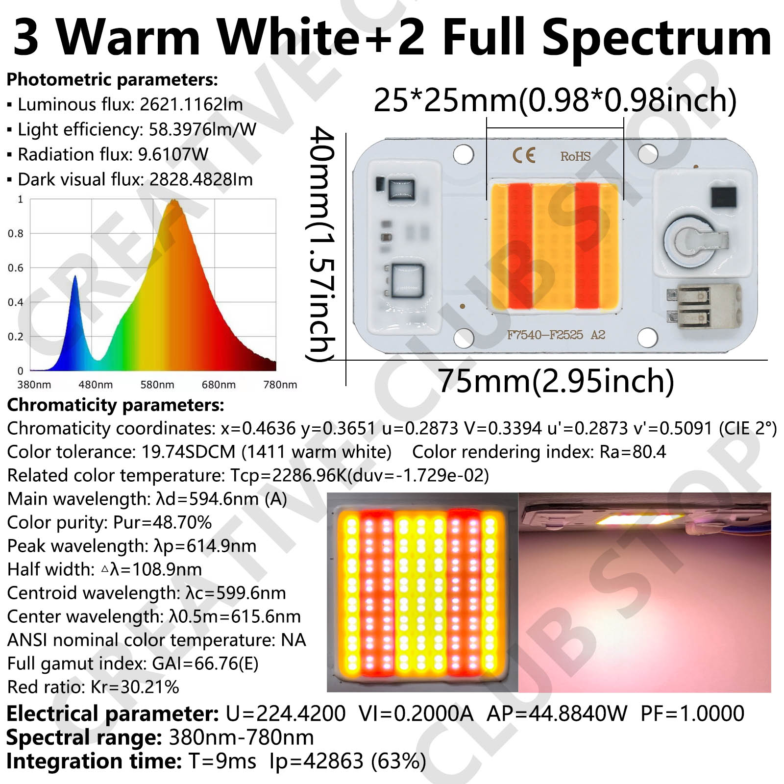 50W LED COB Çip Kaynak Ücretsi - Plant Grow Light Full Spectrum incelemesi ve fiyatı