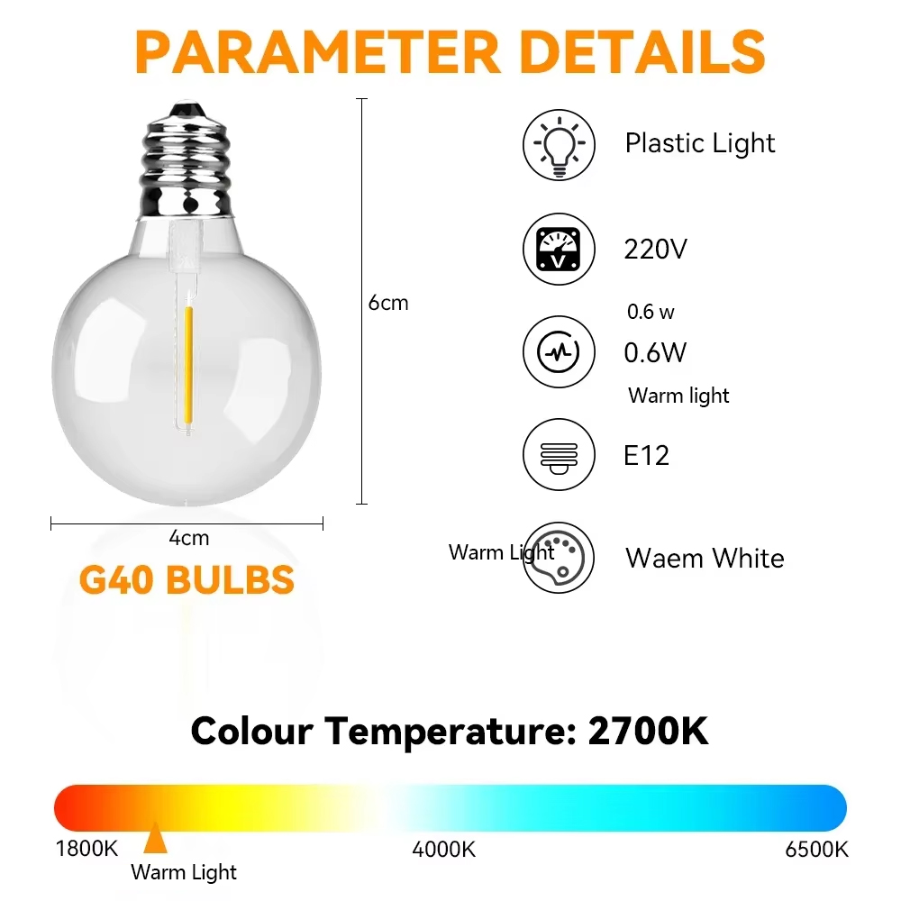 30 M 15 M Peri Dize Işık G40 L - Smart Garden Furniture incelemesi ve fiyatı